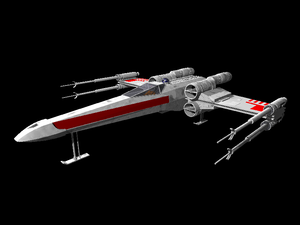 PovrayObjectStarwarsXWing.png